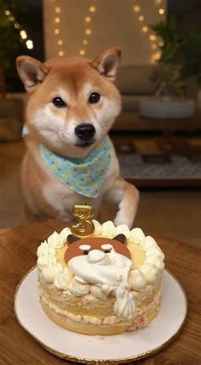 Shiba Inu Cuts the Cake