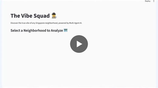 Singapore Neighborhood Vibe Analyzer with Vibe Squad | Luke Ong posted on the topic | LinkedIn