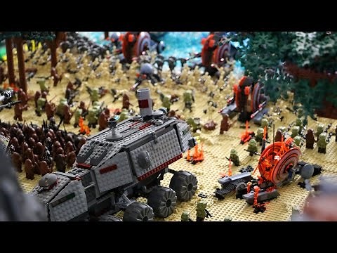 The Battle of Kashyyyk in LEGO (4K Quality)