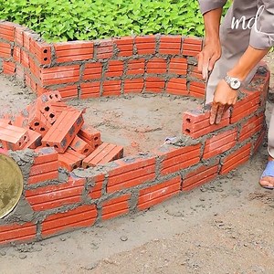 Creative Heart Aquarium with Cement and Brick | Handy Dandy