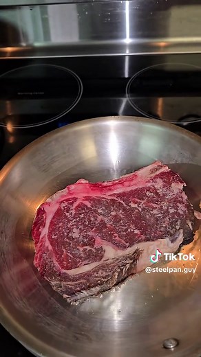Dry brine steak on a stainlesssteel pan is easy | dry brine steak