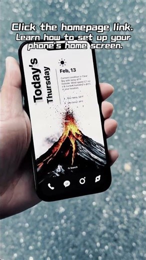 Click the homepage link to learn how to set up your phone's home screen.​