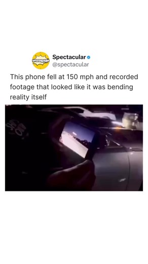 This phone flew out at 150 MPH 💨📱 Instead of shattering into a million pieces, it kept recording — capturing wild, glitchy footage that looked straight out of a simulation. A perfect storm of dumb luck and next-level durability. 🎥: @drakebuilt #phone #movie #love #reels | The TinderBlog
