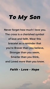 Inspirational quote for my son💙❤️💜 | Amazing World
