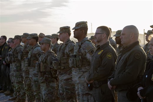 Will the Texas National Guard deployment affect border wall operations?