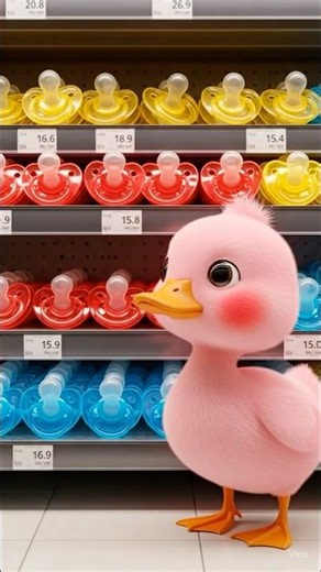 Duckling and Pacifier #duck #fuuny #cute
