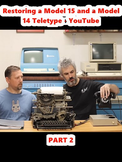 Restoring a Model 15 and a Model 14 Teletype - YouTube (2)