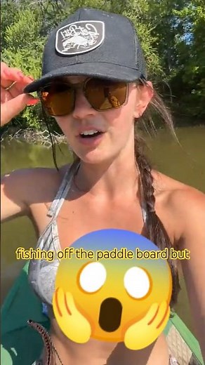 NO WAY This Happened on a Paddleboard… 😱 | Hannah Barron #outfit #fitness #fit #dress #fishing