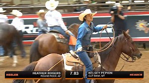The duo from MT & AZ team up to lay down the quickest run of the Semi-Finals and advance onto AT&T Stadium! Congratulations, Kelsey Pepion & Heather Rogers! 👏 Team Roping highlights brought to you by Tito's Handmade Vodka | PWR