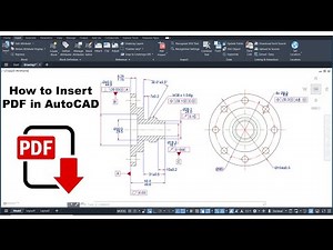 PDF TO AUTOCAD | HOW TO INSERT PDF IN AUTOCAD