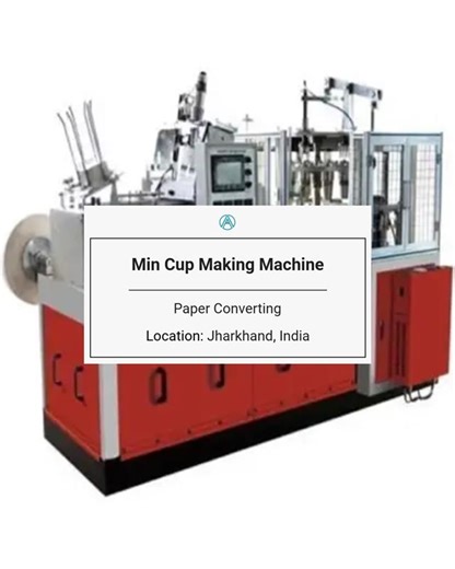  For Sale: Min Cup Making Machine – 50 Cups/Min  View full details...