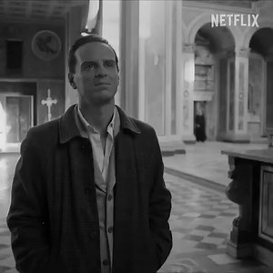 Andrew Scott is "outstanding" as Tom Ripley in Ripley, a "staggeringly, starkly beautiful" new limited series. Watch now on Netflix. | Netflix