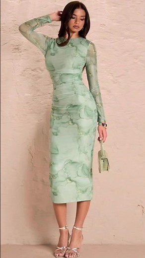 Stop scrolling! The ultimate green bodycon look 👗 #amazonfinds #shorts #ytshorts