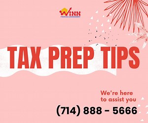 TAX PREP TIPS | WINN Financial & Management