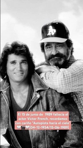 El 15 de junio de 1989 fallecía Victor French, "Autopista hacia el cielo"🤍🎬🤍 15-12-1934/15-06-1989