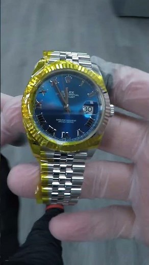 Polishing a 2021 Rolex Datejust! #watch #shorts #fyp