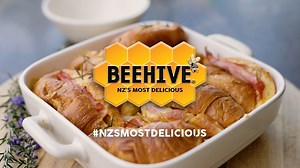 33K views · 90 reactions | This one goes out to all the Beehive shaved ham and cheese crossiant fans. 襤縷 This little twist to a classic will feed the whole family in the most delicious way, we call it the Beehive Breakfast Bake. Tag the breakfast lover who will love this. Full recipe in comments below. | Premier Beehive | Facebook