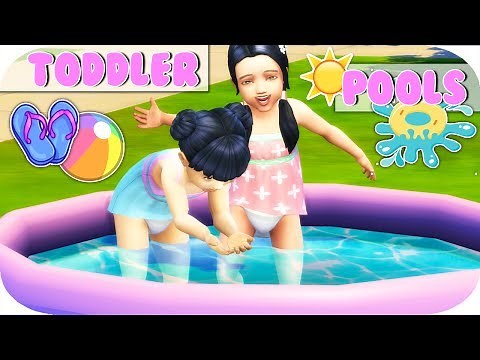 THE SIMS 4 | FUNCTIONAL TODDLER POOLS, BALL PIT & TRAMPOLINE!🏊😍