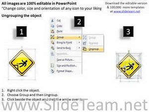 consulting powerpoint template fall danger warning sign templates pptx