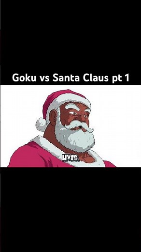 Goku vs Santa Claus pt 1 #dbs #dbz #anime #christmas
