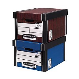 Bankers Box by Fellowes Premium 725 Classic Storage Boxes with PRESTO