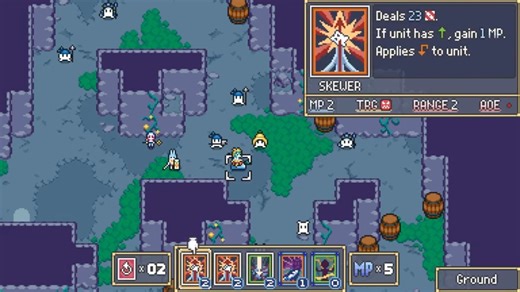 2024年Steam推荐GBA 像素艺术风格的策略角色扮演游戏Dream Tactics具有巧妙的卡牌组合和深度角色定制。创建你的队伍。