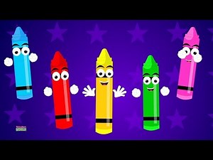 Five Little Crayons | Colors Song | Nursery Rhymes | Baby Songs For Kids