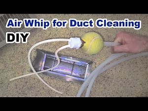 DIY Air Whip for Duct Cleaning - How to Make an HVAC Air Vent Cleaning Tool - Dual Whip Hoses