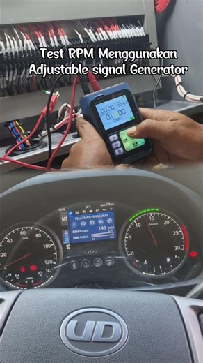 RPM Test Adjustable signal Generator #electrician #industrialelectrician #trucking #automobile