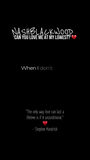 Can You Love Me at My Lowest? — Nashblackwood Lyrics
