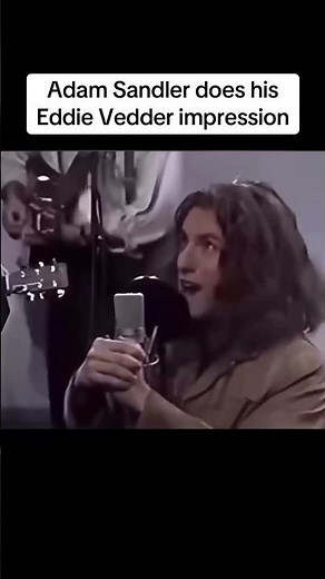 Adam Sandler does his Eddie Vedder impression on SNL in 1993 #adamsandler #eddievedder