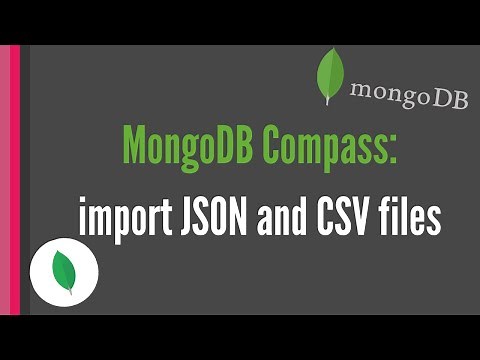MongoDB Compass: Import JSON and CSV files