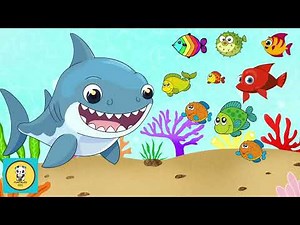 10 Little fishies | Fish song Fish rhymes|| Fish poem |Fish Cartoon | Fish video | FunTaleKids