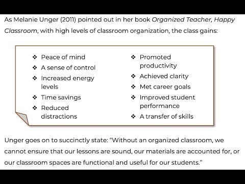 Predictable Practice #1: The Orderly Classroom