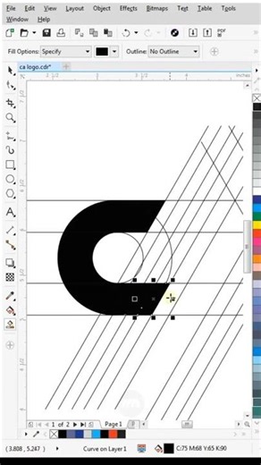 CorelDRAW Tutorial #shorts #logo