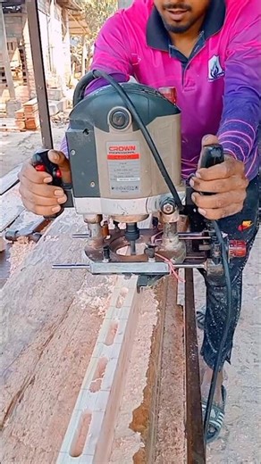 How to Drill Holes in Wood Using a Router Machine#Woodworking #RouterMachine #WoodDrilling #wood#diy