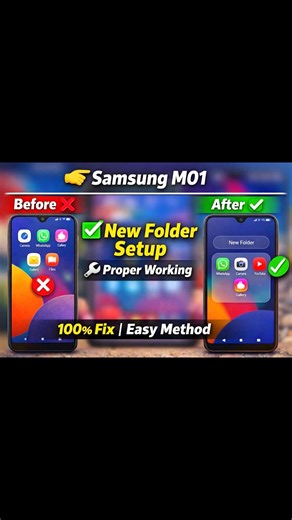 Samsung m01 new folder setup #mobilerepairing #repair #viralvideo #viralshorts #folder