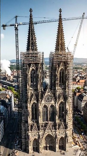 The 600-Year Construction of Cologne Cathedral 🏰 (From 1248 to Today!)#shorts