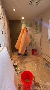 How to install a Schluter shower system, and Ditra uncoupling membrane underlayment. #tile #rileyhomeremodel #remodel #diy #homeimprovement #home | Seth Riley