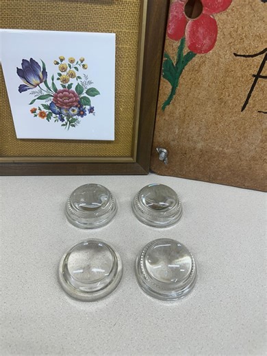 Vintage Paperweight Magnifying Glass Set of 4- See Details - Etsy