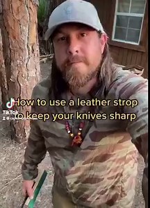 58K views · 159 reactions | How to use a leather strop to sharpen your knives... Take care of your tools, and they will take care of you 酪 | The Eco Preservation Project | Facebook