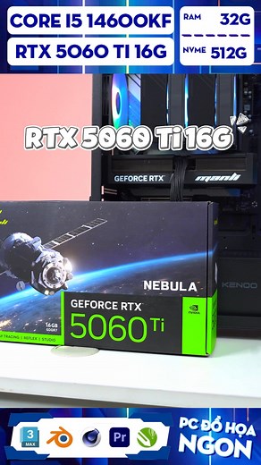  PC I5-14600KF + RTX 5060 Ti 16GB – ĐỒ HỌA NẶNG, GAME CAO CẤU HÌNH...