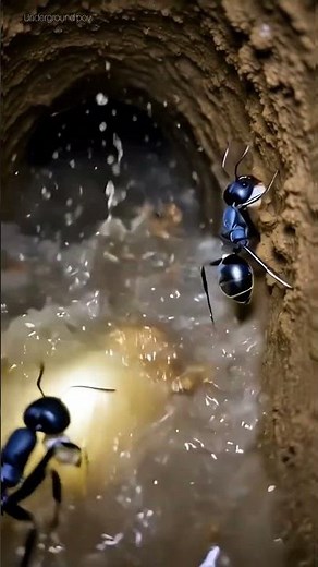 Underground POV: Journey Into the Ant Nest! 🕳️🐜 Black Ant, Ant Colony, Underground POV