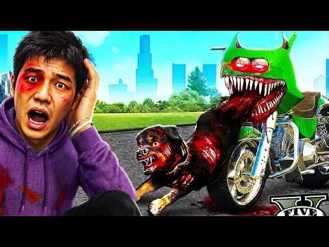 ကျိန်စာသင့်နေတဲ့ ဆိုင်ကယ်က အောင်နက်ကို စားသွားခဲ့တယ် | Cursed Bike Ate My Dog in GTA V