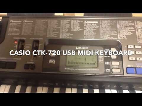 Casio CTK-720 USB Midi Music Keyboard - 61 Key Piano - 1990’s
