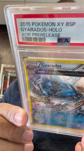 Figueroa Collectibles on Instagram: "🔥 SUBMISSION #3 – FAVORITE OF THE BATCH 🔥 Some cards just hit different… One of our personal favorites from today’s returns: 🐉 Ancient Origins Pre-Release Gyarados 🐉 Classic artwork. Serious nostalgia. A must-have piece for true Pokémon collectors—and easily one of the coolest cards in this submission. More reveals coming… this run has been special 💎 #PSAReturn #PokemonTCG #Gyarados #AncientOrigins Prerelease CollectorFavorite FigueroaCollectibles SlabSe