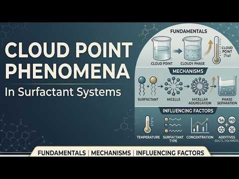 Cloud Point Phenomena in Surfactant Systems: Fundamentals, Mechanisms, and Influencing Factors