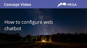 How to configure web chatbot | Pega Academy