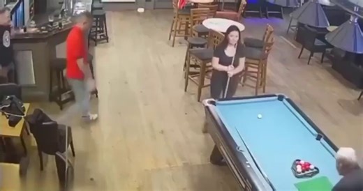 Drunk guy grabs wife's a in front of husband and gets what he deserves.