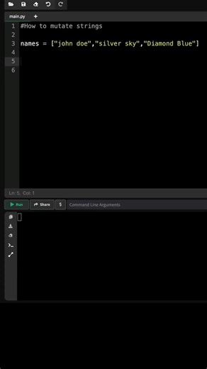 A simple way of mutating strings in python #python #coding #zencuit